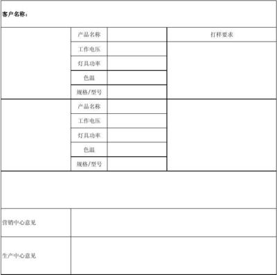 包裝設(shè)計(jì)申請(qǐng)單
